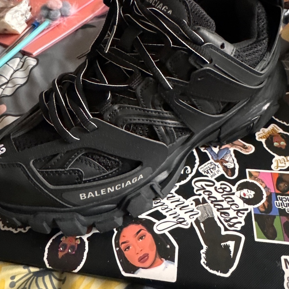 Balenciaga Black Trail Sneakers